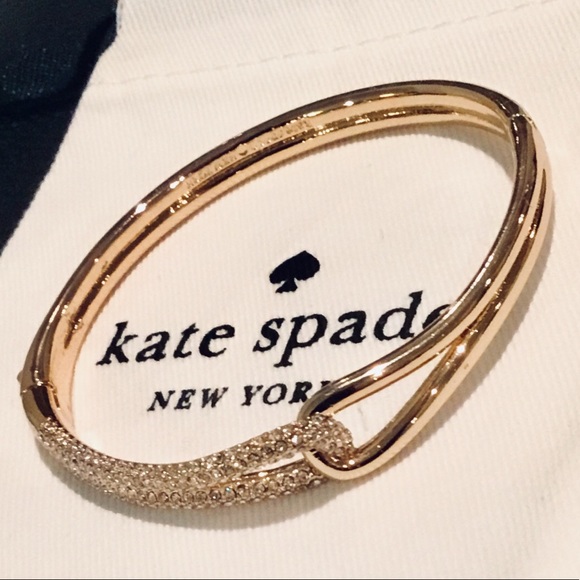 kate spade Jewelry - 🛍 Kate Spade In Pave gold tone Bracelet